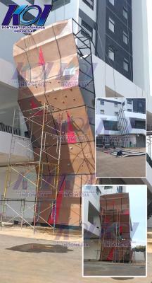 Pembangunan Wall Climbing Lead di Apartemen Cordova Banyumanik Semarang Jawa Tengah Standar FPTI IFSC Harga Murah